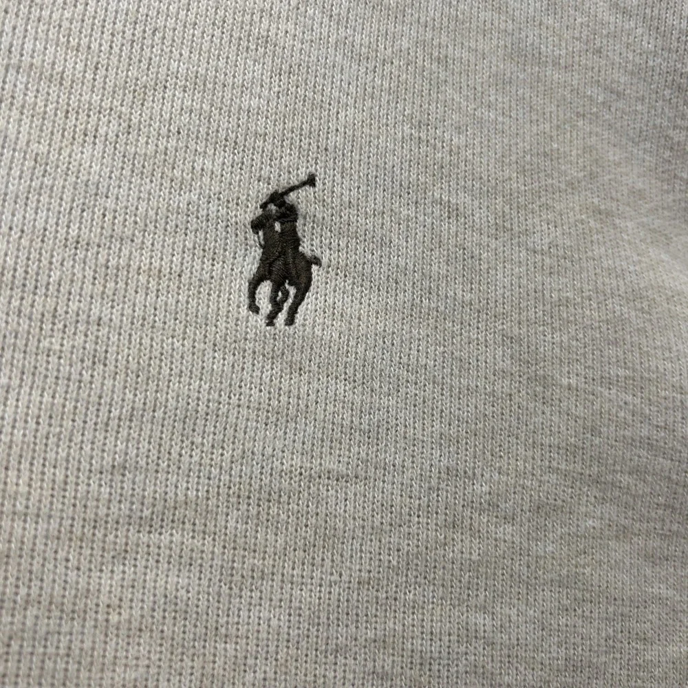 Polo Ralph Lauren Sweater‎ Mens 2XL Beige Quarter Zip Mock Neck Pullover Knit